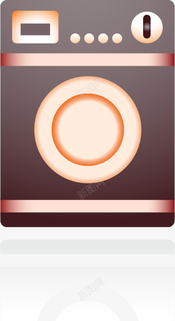 洗衣机图标png_新图网 https://ixintu.com UI 卡通 图标 手绘 洗衣服 洗衣机 电器