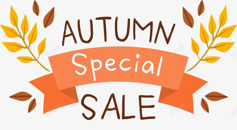 清新树叶标签矢量图eps免抠素材_新图网 https://ixintu.com SALE 折扣标签 新品 树叶 清新 矢量图案 秋季促销 矢量图