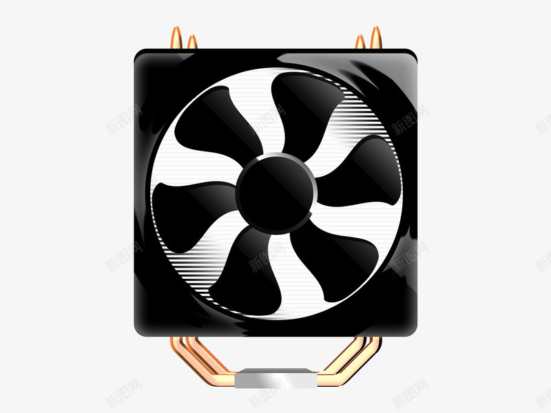 黑色散热扇UI图标png_新图网 https://ixintu.com UI 图标 散热扇 黑色