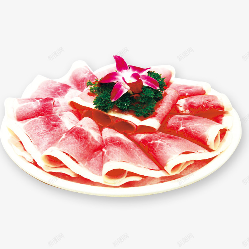 牛肉摆盘png免抠素材_新图网 https://ixintu.com 欢聚 火锅 过节