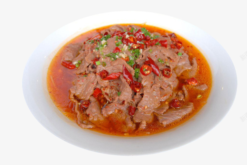 中式牛肉水煮牛肉png免抠素材_新图网 https://ixintu.com 水煮牛肉 熟牛肉 牛肉 肉