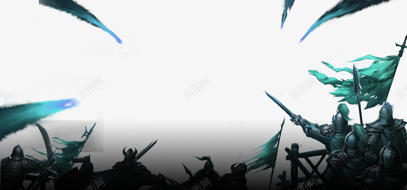 蓝色大气士兵边框纹理png免抠素材_新图网 https://ixintu.com 免抠PNG 士兵 大气 蓝色 边框纹理