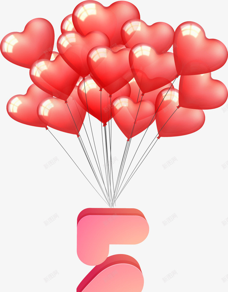 红色情人节LOVE气球png免抠素材_新图网 https://ixintu.com love 婚庆 情人节 浪漫 爱情 红色气球