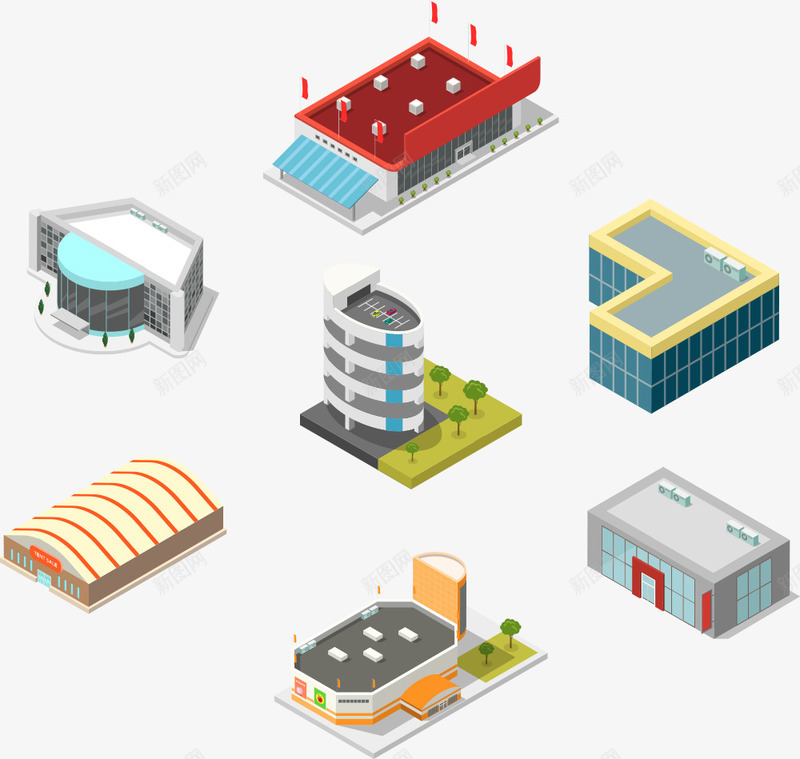 房屋建筑png免抠素材_新图网 https://ixintu.com 3D房屋建筑 地产 城市 城镇 建筑 房子 房屋建筑 都市 高楼