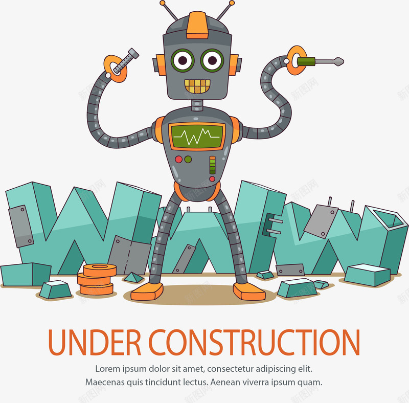 创意网页报错提示插画UI矢量图ai免抠素材_新图网 https://ixintu.com 404错误 404页面 报错插画 程序出错图案 网站错误 网页报错提示 矢量图