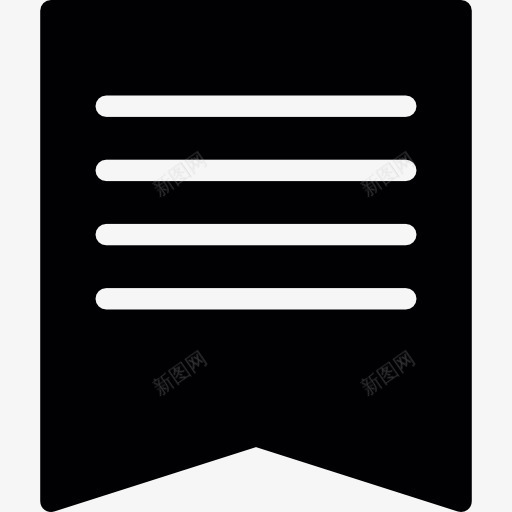 丝带标志图标png_新图网 https://ixintu.com 丝带 书签 文本格式 文本行 界面 马克