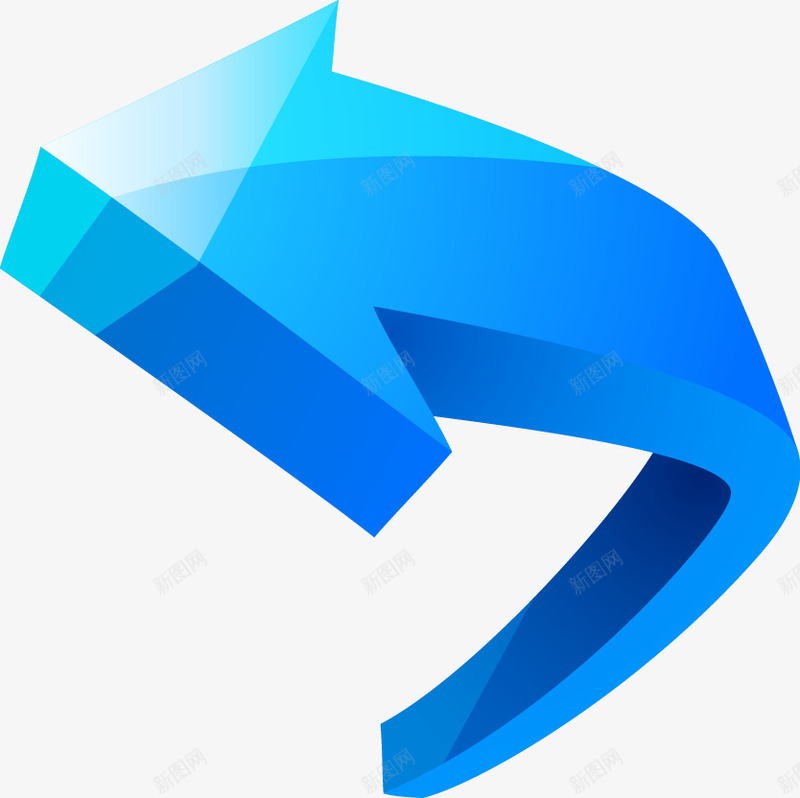 彩色3D箭头矢量图ai免抠素材_新图网 https://ixintu.com 3D 彩色 箭头 矢量图