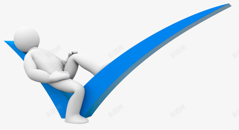 3D商务小人PPT片png免抠素材_新图网 https://ixintu.com 3D PPT素材 商务 对勾 小人
