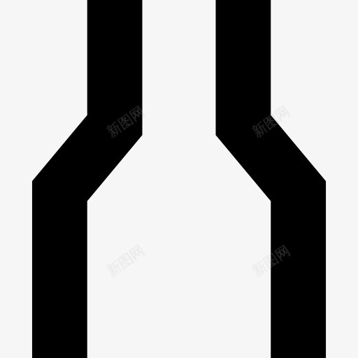 薄零件的街头信号图标png_新图网 https://ixintu.com 信号 信号集 拉伸 线路 薄 街道 部分 顶部视图
