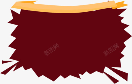 红色不规则边框背景png免抠素材_新图网 https://ixintu.com 不规则 红色 背景 边框