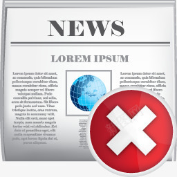 新闻删除报纸shineiconset图标png_新图网 https://ixintu.com delete news newspaper 删除 报纸 新闻
