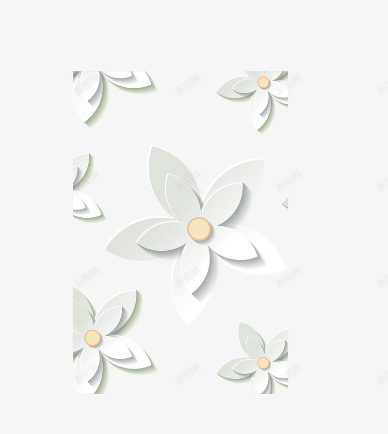 3D时尚花纹背景矢量图ai免抠素材_新图网 https://ixintu.com 3D 3D花纹 时尚 时尚花纹 立体花 立体花纹 花纹 鲜花 矢量图