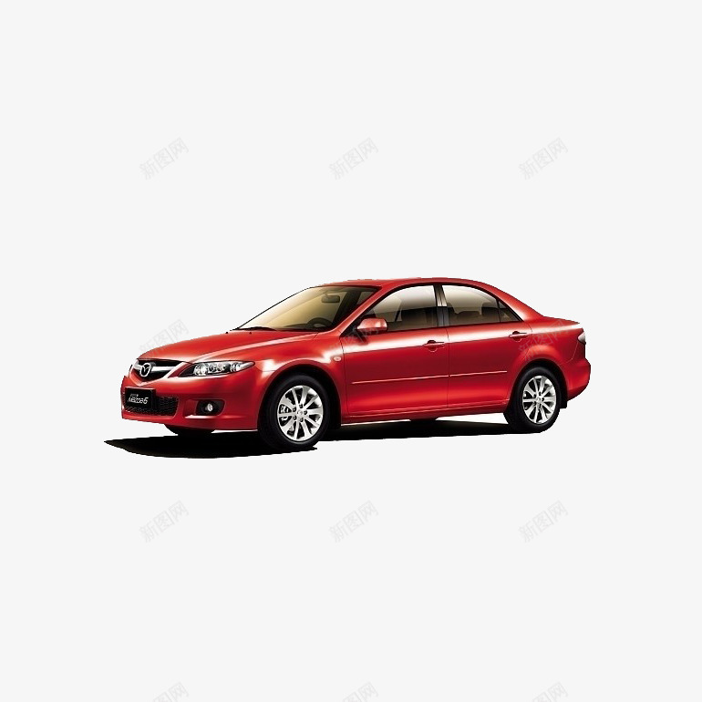 一辆红色的小汽车png免抠素材_新图网 https://ixintu.com 交通工具 汽车 红色 轮胎