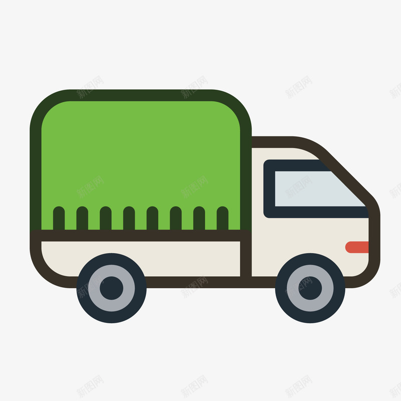 卡通货车图标png_新图网 https://ixintu.com UI图标 h5图标 卡通 扁平化UI 游戏UI 界面UI 网页UI 货车