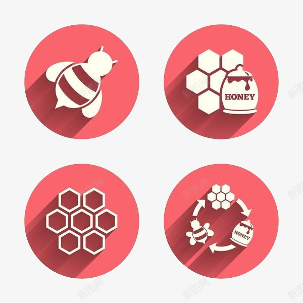 手绘粉色图标蚂蜂窝psd_新图网 https://ixintu.com 3D感 图标 粉色 蚂蜂 蚂蜂窝 蜂巢 蜂房 蜂窝