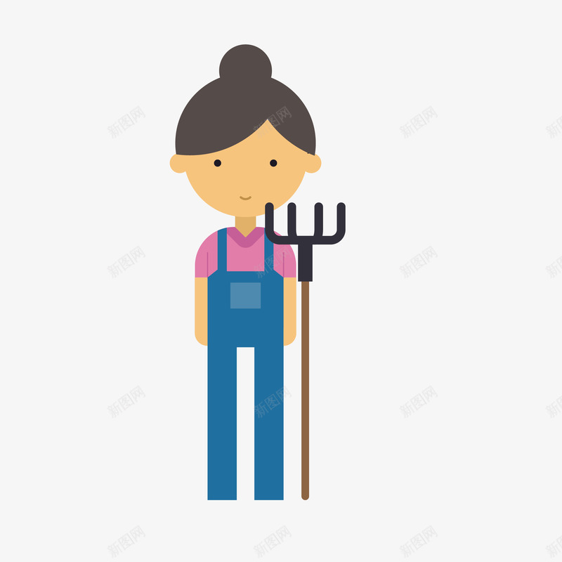 牧场人物工人矢量图eps免抠素材_新图网 https://ixintu.com 人物 女子 小清新 工人 工作形象 服装卡通 简约 职业 装饰图案 矢量图
