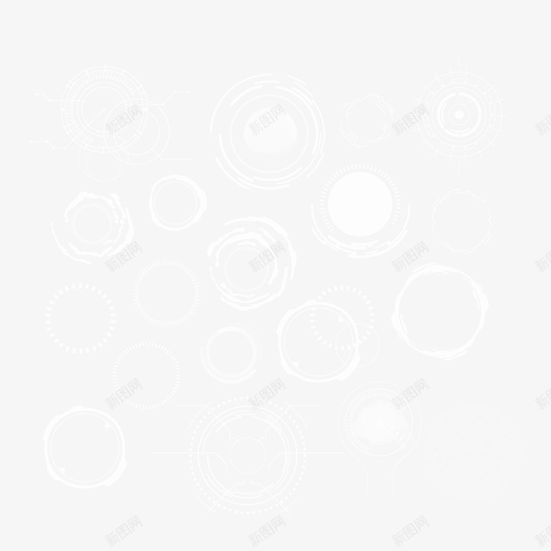 不规则的圆系列png免抠素材_新图网 https://ixintu.com 不规则 系列 素材