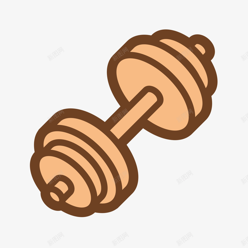扁平化哑铃图标png_新图网 https://ixintu.com UI图标 哑铃 扁平化 扁平化UI 手机图标 游戏UI 界面UI 网页UI