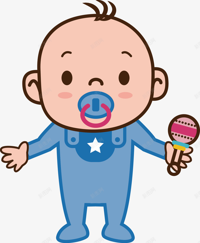 可爱宝贝png免抠素材_新图网 https://ixintu.com 卡通人物 奶嘴 妈妈的宝贝 婴儿