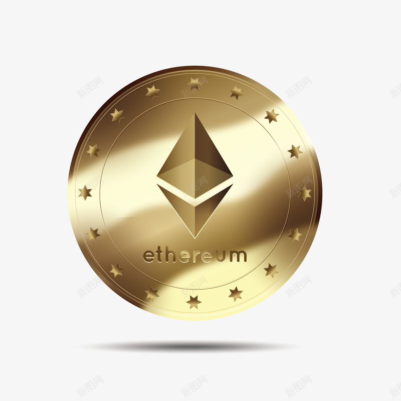 金色硬币矢量图ai免抠素材_新图网 https://ixintu.com 3D PNG免抠图下载 星星 装饰 金属质感 金币 矢量图