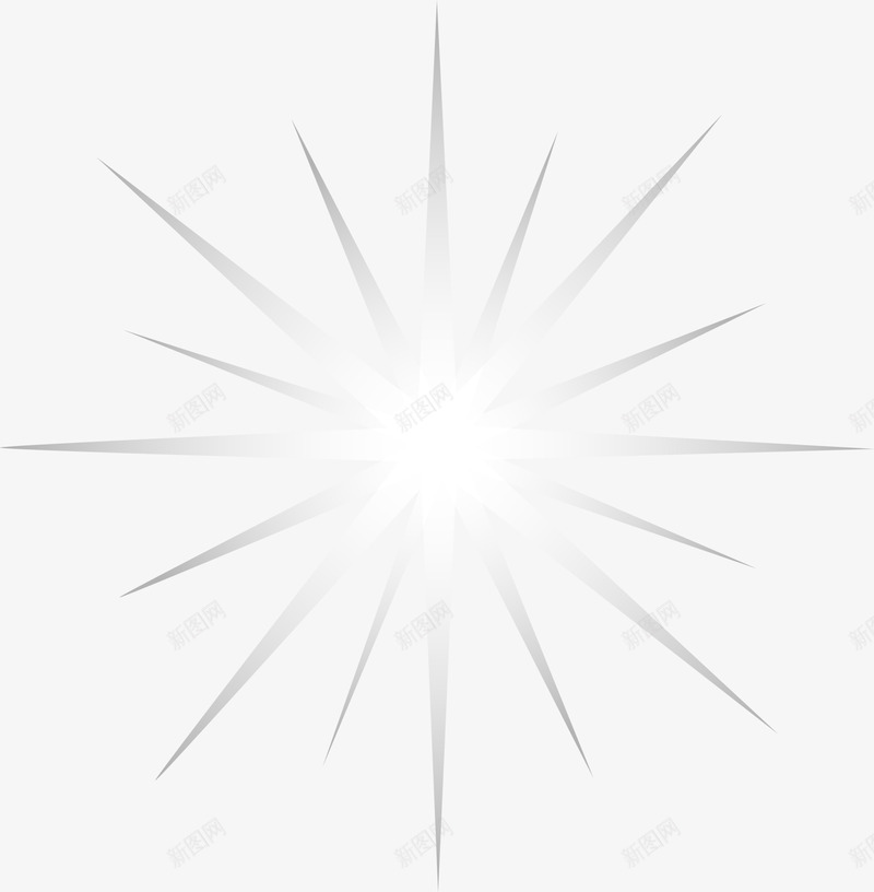 灰色射线光芒png免抠素材_新图网 https://ixintu.com 光芒 光辉 免抠PNG 射线 梦幻 清新 灰色