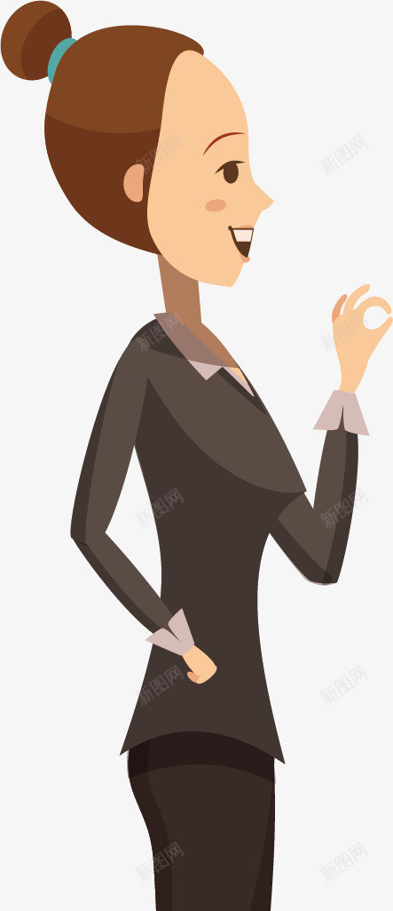 苗条的女公务职员png免抠素材_新图网 https://ixintu.com 公务人员 公务人员卡能 公务人员卡通 公务人员形象 女公务职员 苗条的