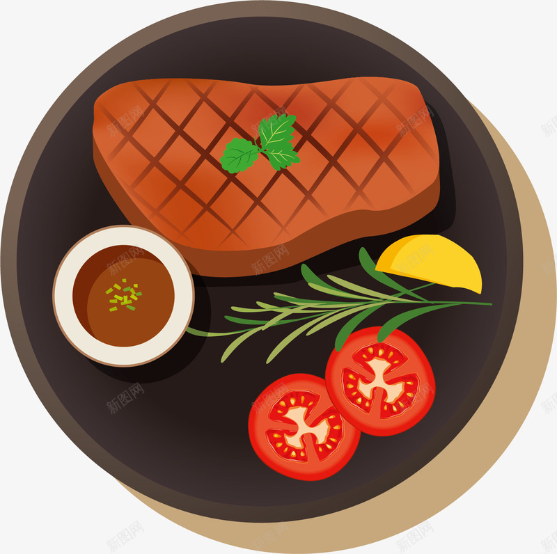 美味的披萨矢量图ai免抠素材_新图网 https://ixintu.com 动漫 手绘 橘子 牛肉 番茄片 美味 鸡蛋 矢量图