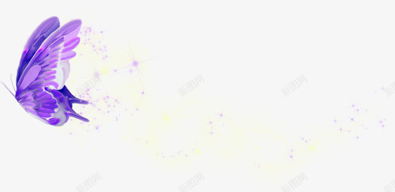 紫色蝴蝶星光png免抠素材_新图网 https://ixintu.com 文案背景装饰 时尚 星光 淡紫色 渐变色 漂亮星光 潮流 紫色蝴蝶 蝴蝶