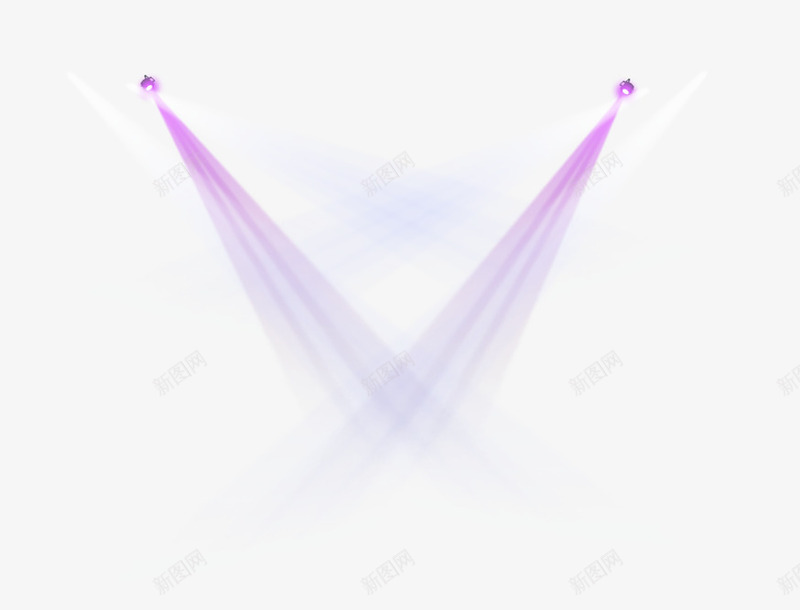 紫色的灯光装饰psd免抠素材_新图网 https://ixintu.com 婚礼灯光 灯光 紫色的灯光 装饰
