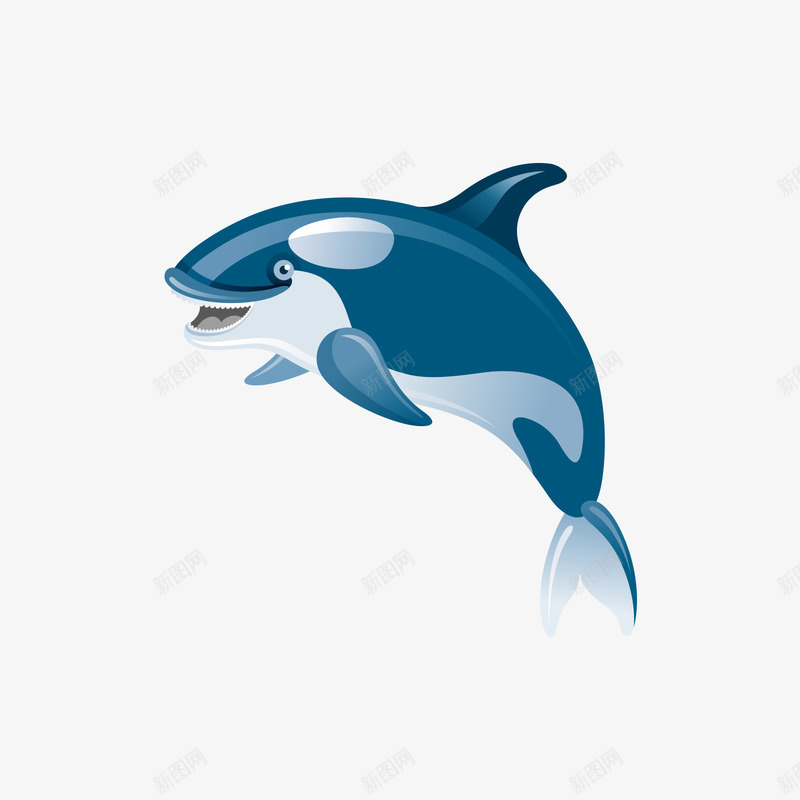跳跃的卡通鲨鱼矢量图ai免抠素材_新图网 https://ixintu.com 卡通 卡通鲨鱼 灰色 矢量鲨鱼 蓝色 跳跃 矢量图