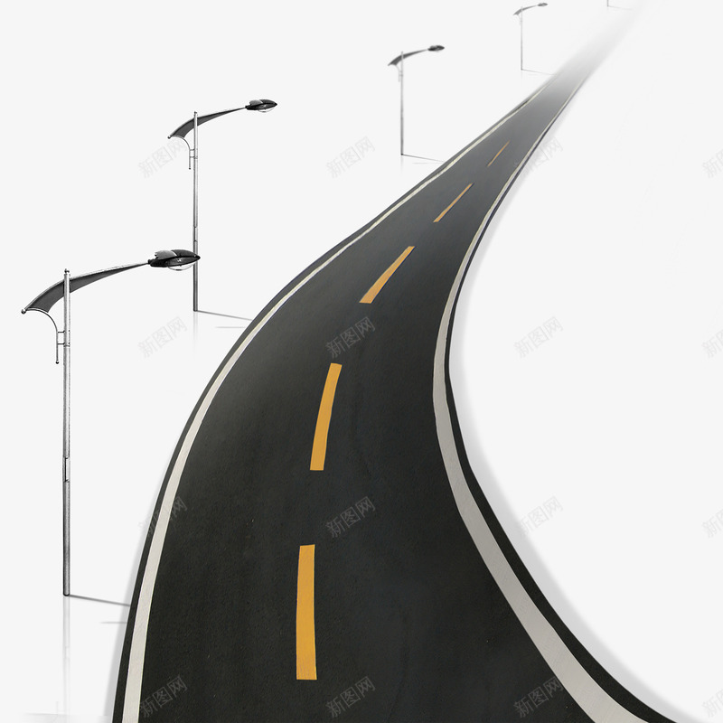 手绘灰色街道png免抠素材_新图网 https://ixintu.com 灰色 街道