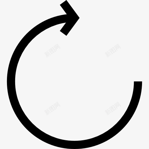 圆形箭头顺时针旋转图标png_新图网 https://ixintu.com 圆圈 圆形 圆形UI 圆形旋转 接口 箭头 顺时针旋转