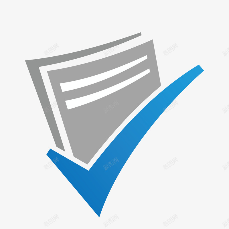 灰色对号矢量图ai免抠素材_新图网 https://ixintu.com 商务 对号 灰色 矢量图 素材 蓝色勾勾