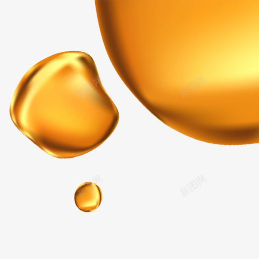 手绘的金色液体状装饰png免抠素材_新图网 https://ixintu.com 3D 手绘 晚会 液体状 盛典 立体化 装饰 跨年 金色