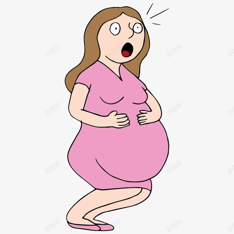 临盆痛苦的准妈妈png免抠素材_新图网 https://ixintu.com 不舒服 临盆痛苦的准妈妈 双眼紧闭 痛苦 痛苦的表情 皱眉 脸庞扭曲