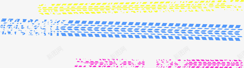 彩色车印png免抠素材_新图网 https://ixintu.com 免抠素材 矢量素材 车印 车轮印 轮胎印