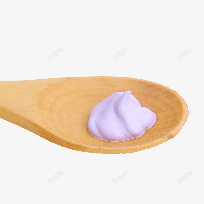 膏体png免抠素材_新图网 https://ixintu.com 乳液 化妆 护肤 木勺 白色膏状 紫色 美容 膏体