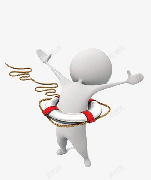 套着绳子游泳圈图案png免抠素材_新图网 https://ixintu.com 3d小人 图案 套着绳子 拉绳子的人 效果图案 游泳圈 装饰