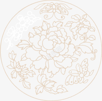 新年大气花朵造型png免抠素材_新图网 https://ixintu.com 大气 新年 花朵 造型