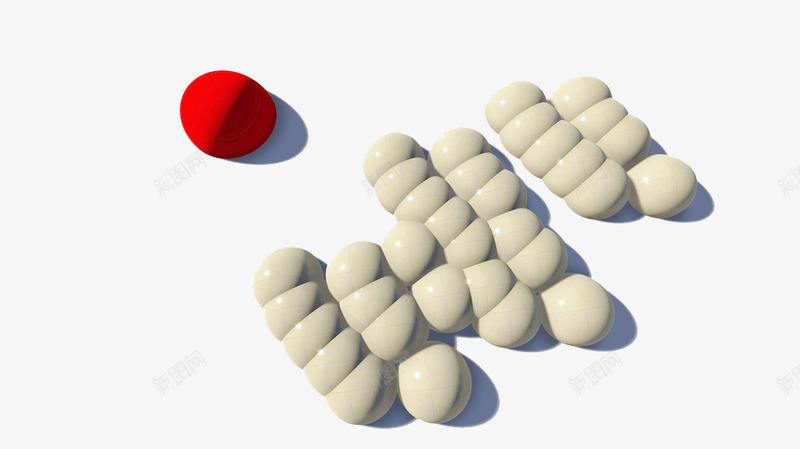 团队领导png免抠素材_新图网 https://ixintu.com 3D人物 红色 领导 领导力