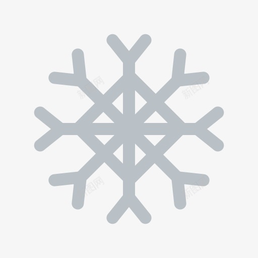 灰色纹理雪花元素png免抠素材_新图网 https://ixintu.com 圆角 天气 寒冷 灰色 纹理 雪花