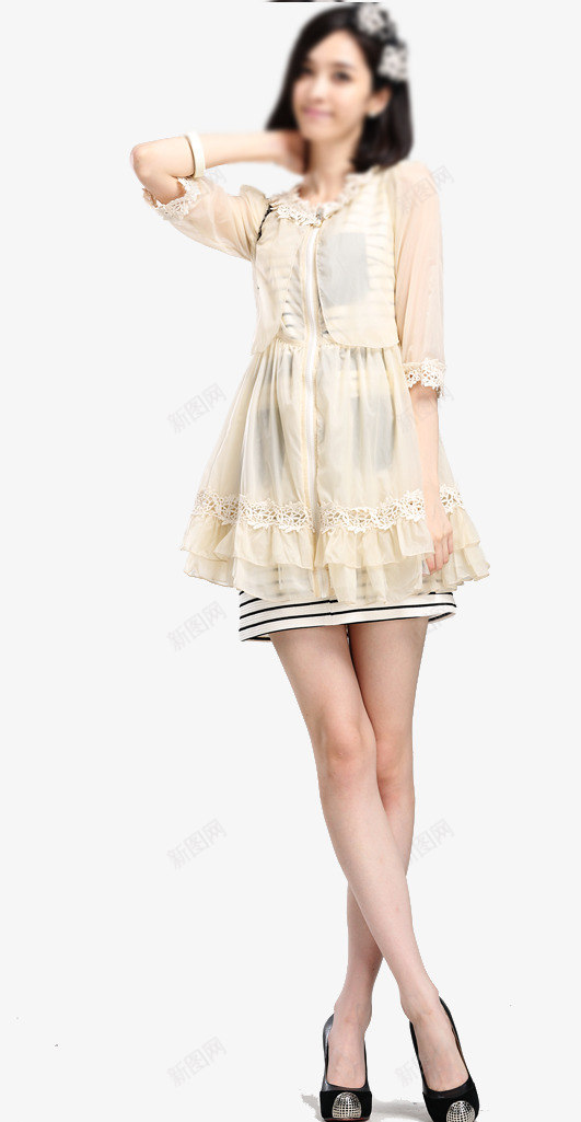 人物png免抠素材_新图网 https://ixintu.com 人物 女装 浅灰色 美女