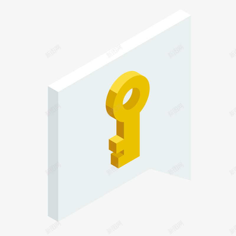 金钥匙图标png_新图网 https://ixintu.com UI图标 扁平化UI 手机图标 游戏UI 界面UI 网页UI 金钥匙