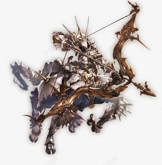 3D游戏骑兵形象手持弓箭png免抠素材_新图网 https://ixintu.com 3d 弓箭 形象 手持 游戏 骑兵
