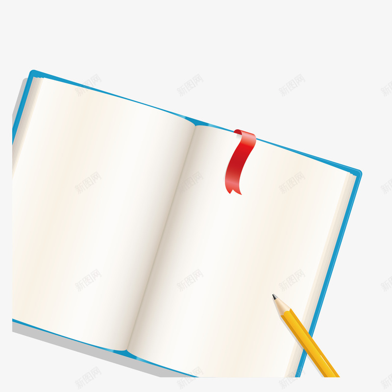 扁平白色笔记本矢量图eps免抠素材_新图网 https://ixintu.com 书签 学习 扁平 白色 笔 笔记本 红色 黄色 矢量图