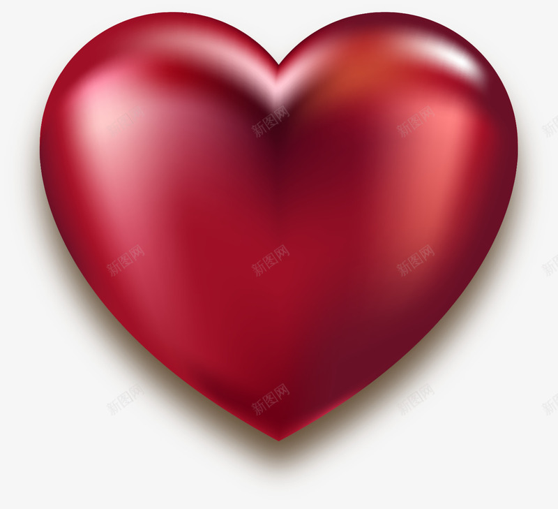 红色情人节立体爱心png免抠素材_新图网 https://ixintu.com LOVE 婚庆 心形 情人节 浪漫 爱情 立体爱心