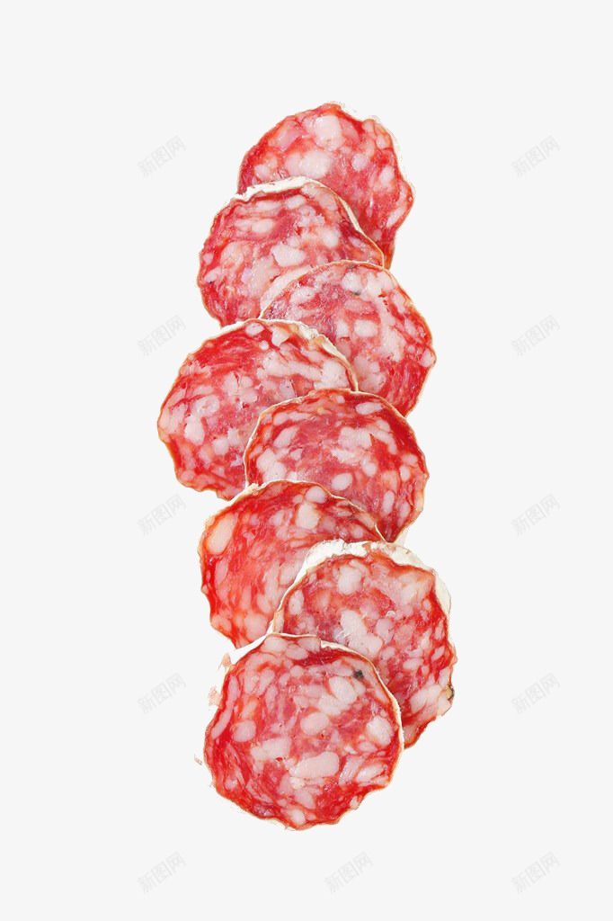 腊肠片特写png免抠素材_新图网 https://ixintu.com 切片 实物 排列 法国腊肠 烧腊 腊肠 腊肠片特写 食材 高清图片