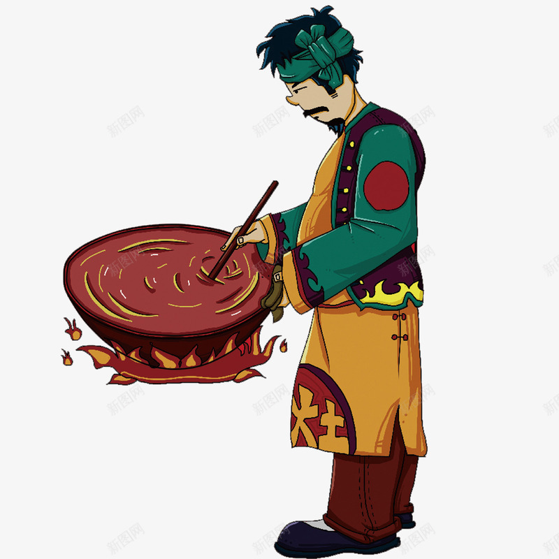 煮火锅人物形象png免抠素材_新图网 https://ixintu.com 人物 形象 火锅 素材