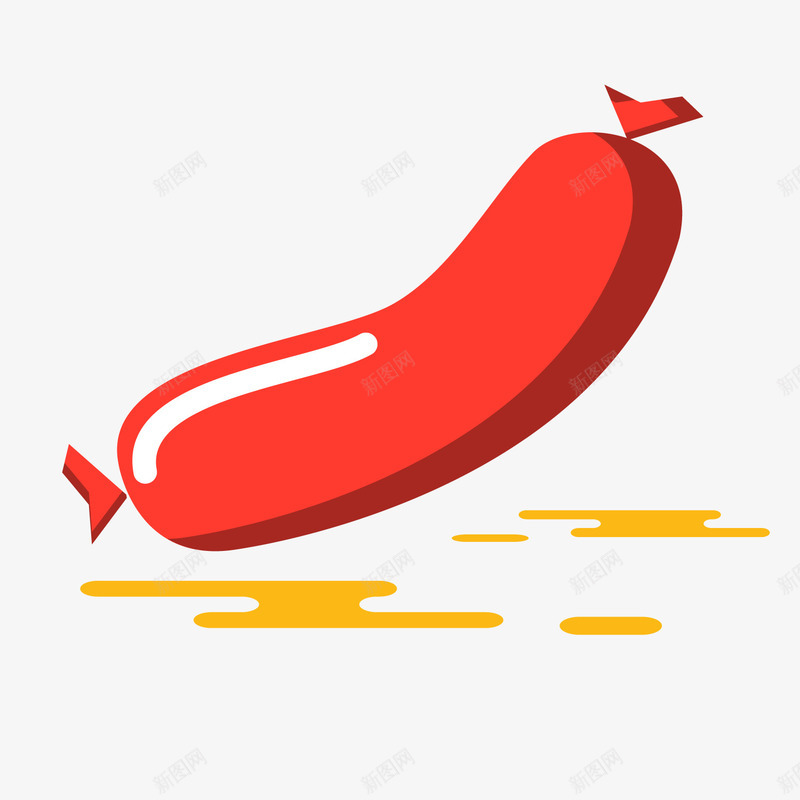 扁平化香肠图标png_新图网 https://ixintu.com UI图标 扁平化UI 扁平化香肠 手机图标 游戏UI 界面UI 网页UI