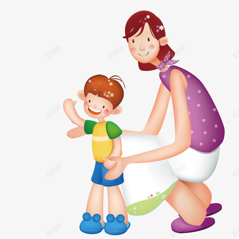 学走路的儿童png免抠素材_新图网 https://ixintu.com 保护 儿童 妈妈 妈妈教小孩走路 学走路